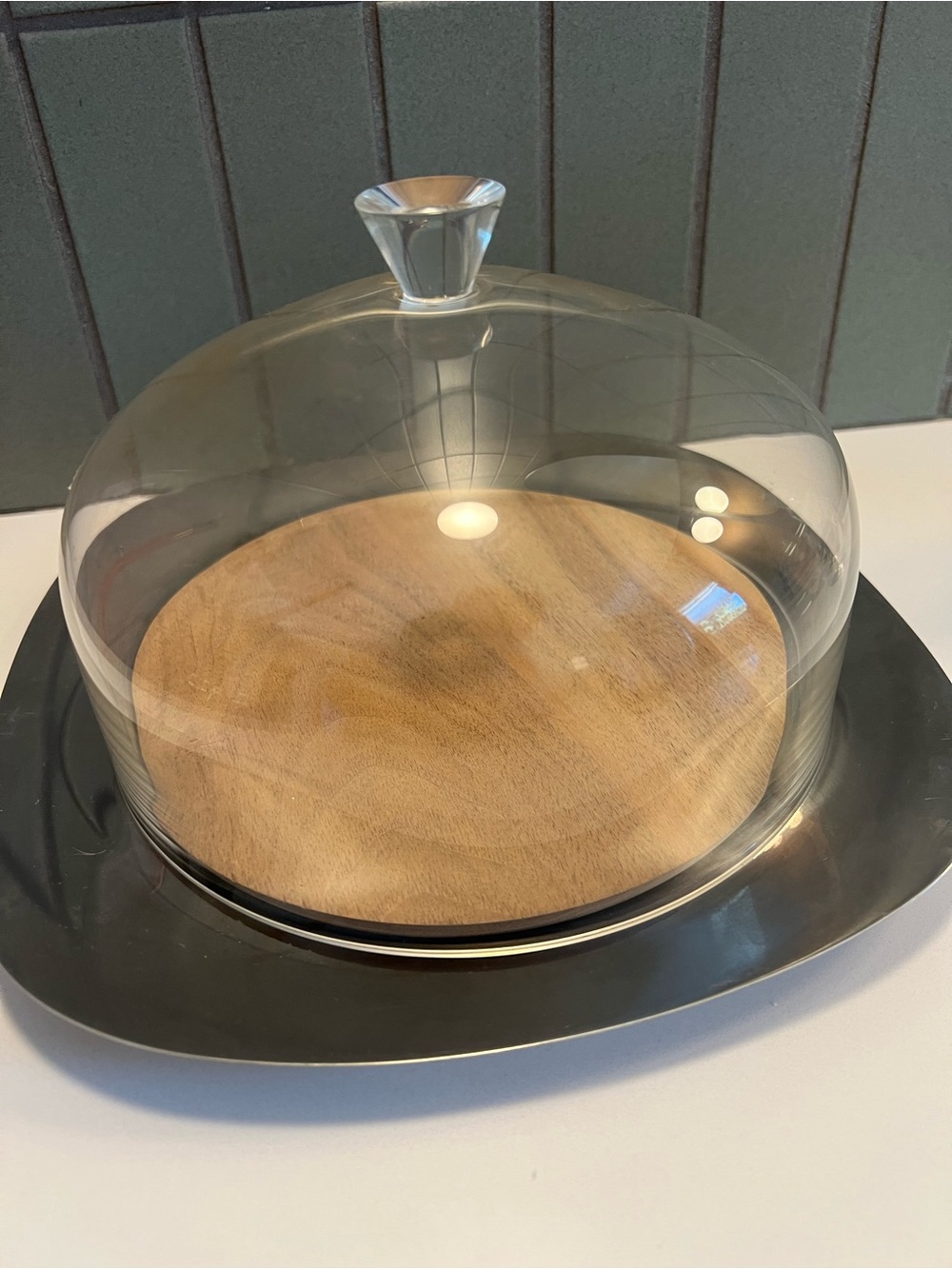 Mid-Century Modern Cheese Dome ✨